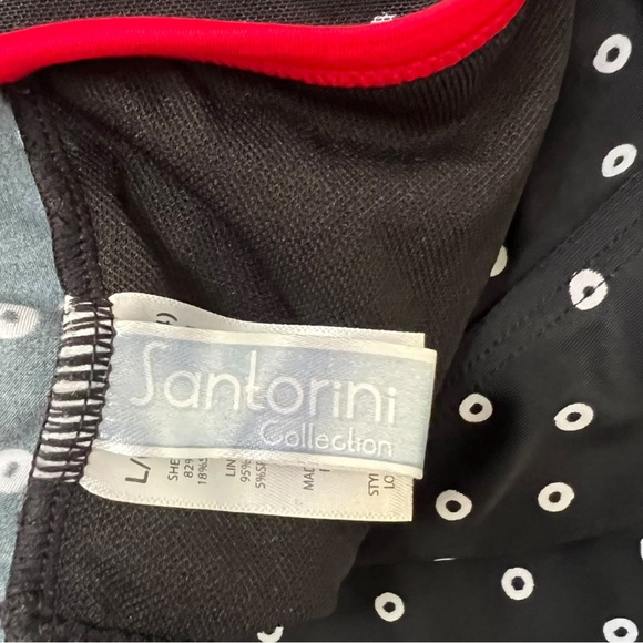 Frilly Polka Dot Tankini swim top - Picture 6 of 7